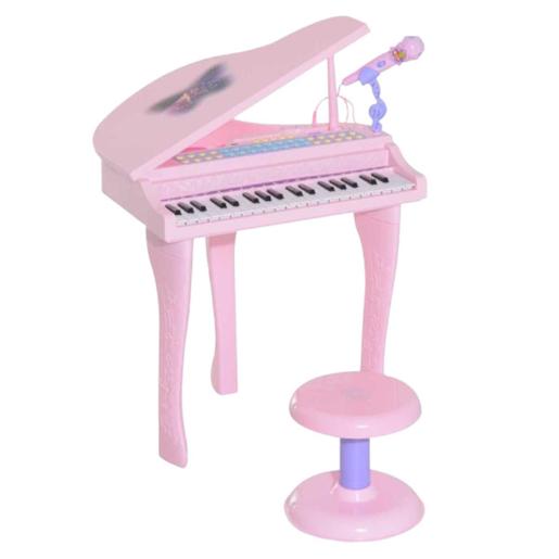 Homcom - Piano Infantil Electrónico Rosa HomCom