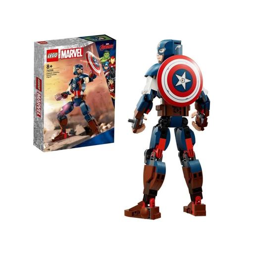 LEGO Superhéroes - Figura de construcción Capitán América - 76258