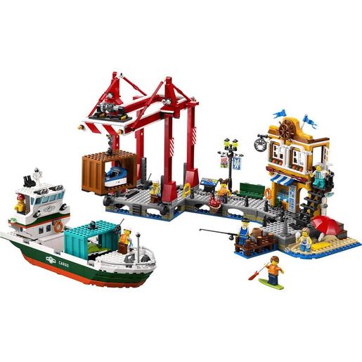 LEGO City - Puerto Marítimo con Buque de Mercancías - 60422