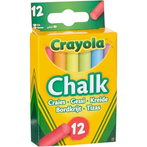 Crayola - Tizas de colores multicolor, paquete de 12 unidades