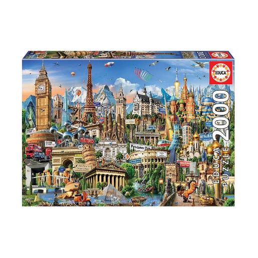 Educa Borrás - Símbolos de Europa - Puzzle 2000 piezas