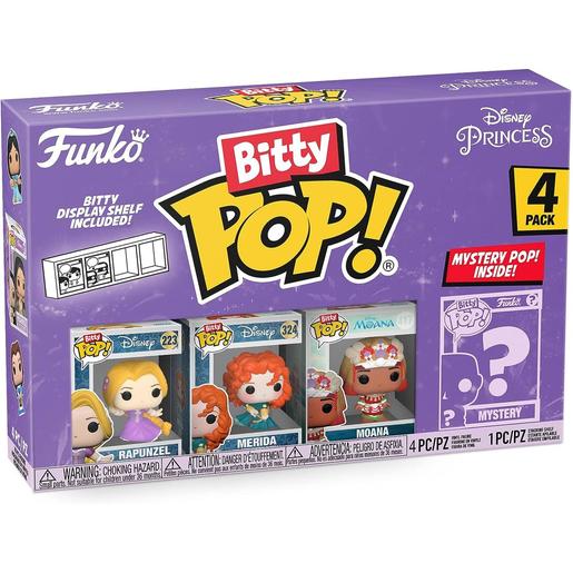 Funko - Rapunzel - Pack de figuras coleccionables Disney Princess Bitty Pop! con repisa apilable incluida (Varios modelos) ㅤ