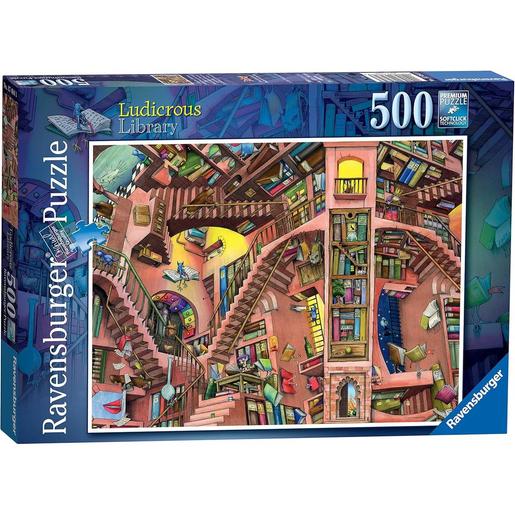 Ravensburger - Puzzle la biblioteca extravagante, 500 piezas ㅤ