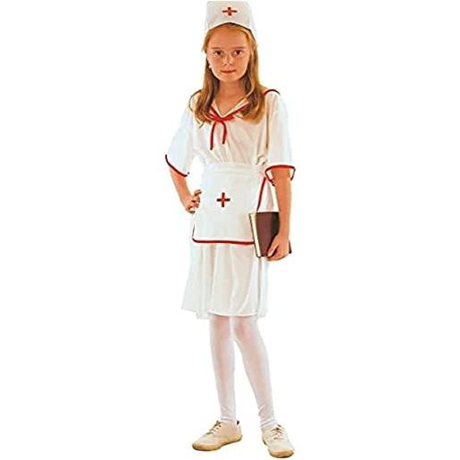 Disfraz enfermera infantil, color blanco M ㅤ