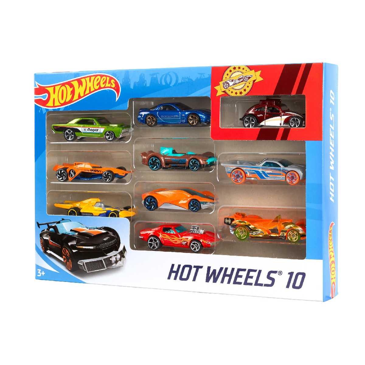 Hot Wheels - Pack 10 Vehículos (varios modelos), Hot Wheels Vehicles