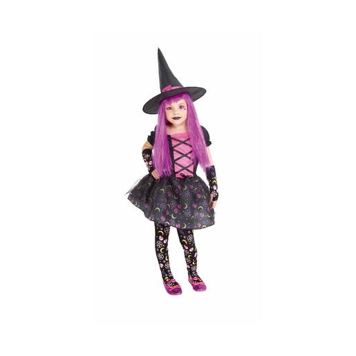 Disfraz infantil - Bruja moonlight rosa 8-10 años
