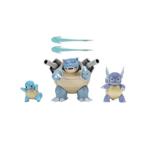 Pokemon - Squirtle, Wartortle y Blastoise - Multipack 3 figuras