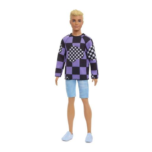 Barbie - Muñeco Fashionista - Ken con sudadera de corazones