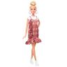 Barbie - Muñeca Fashionista - Vestido Estampado Tartán