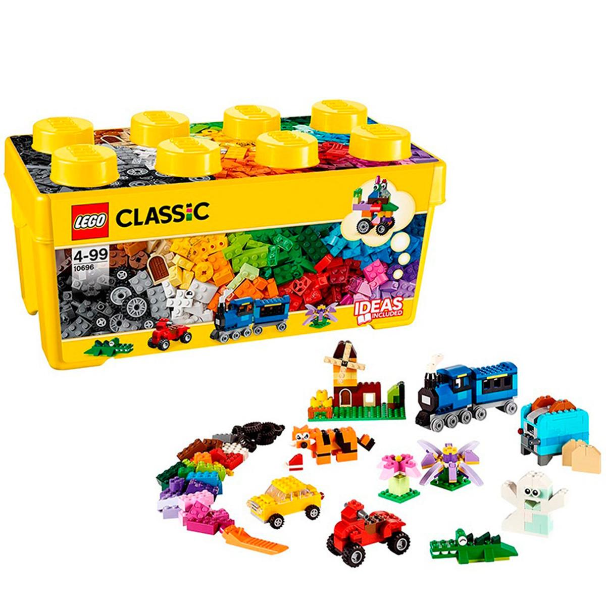 alineación Audaz Caso LEGO Classic - Caja de Ladrillos Creativos Mediana - 10696 | Lego Bloques Y  Bases | Toys"R"Us España