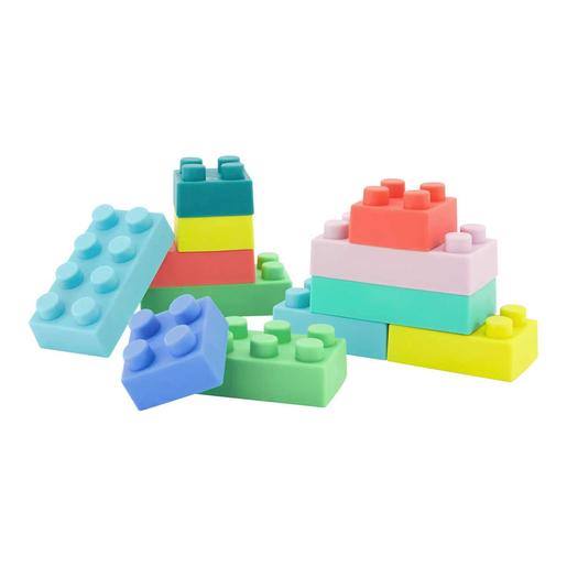 Bloques de construcción suaves para bebés y niños pequeños, juego de 12 piezas multicolor ㅤ | Bruin Infantil Baby Inspire | Toys"R"Us España