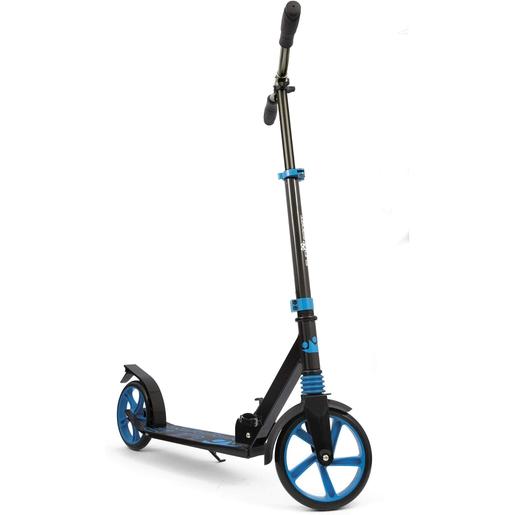 Monopatín Urbano - Scooter de 200mm Regulable y Plegable con Tracolla para Transporte y Guardabarros