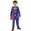DC Cómics - Superman - Disfraz ecológico con capa y mono estampado XS ㅤ