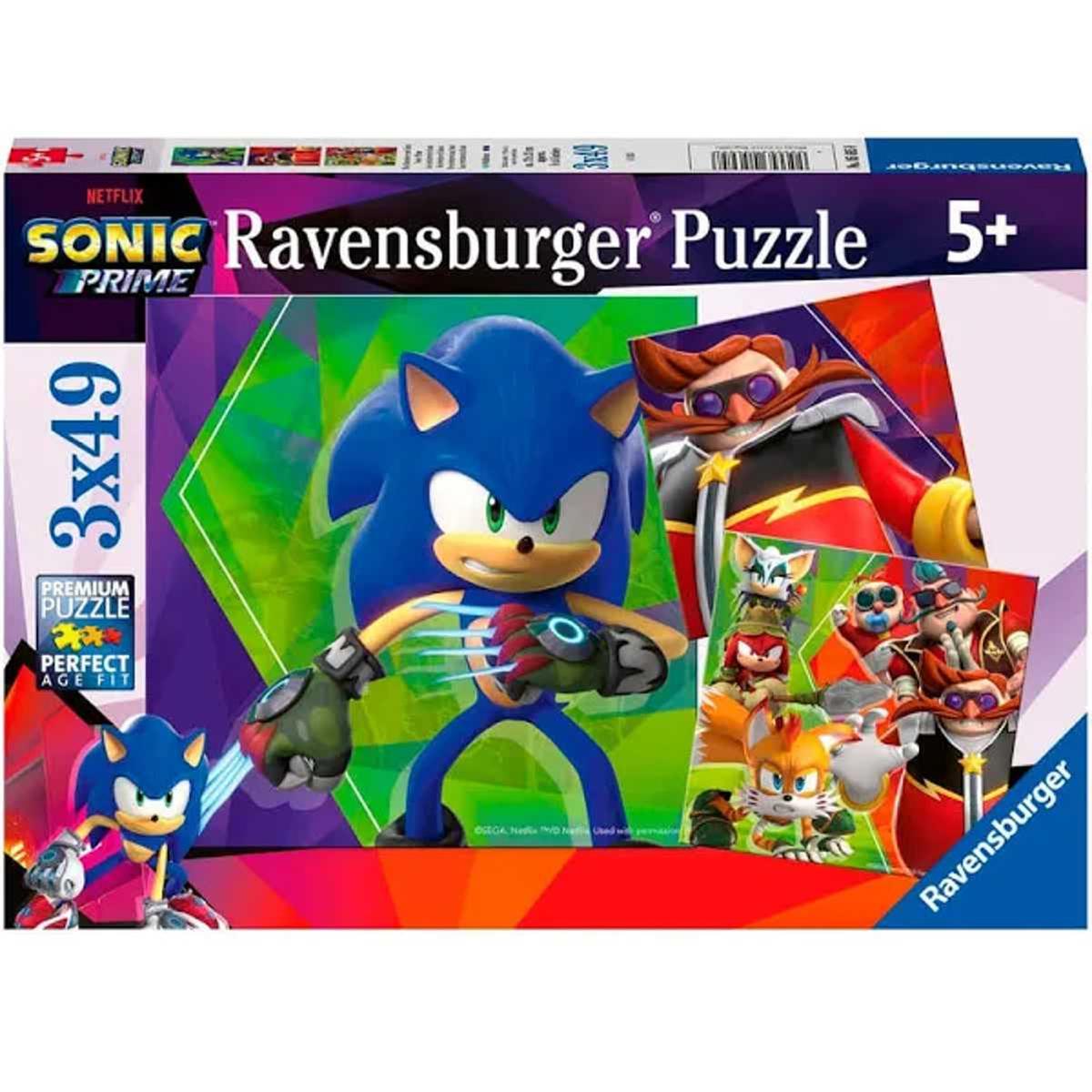 Ravensburger - Puzzle Sonic Colección 3x49 Piezas para Niños ㅤ, Puzzle  Hasta 49 Pzas