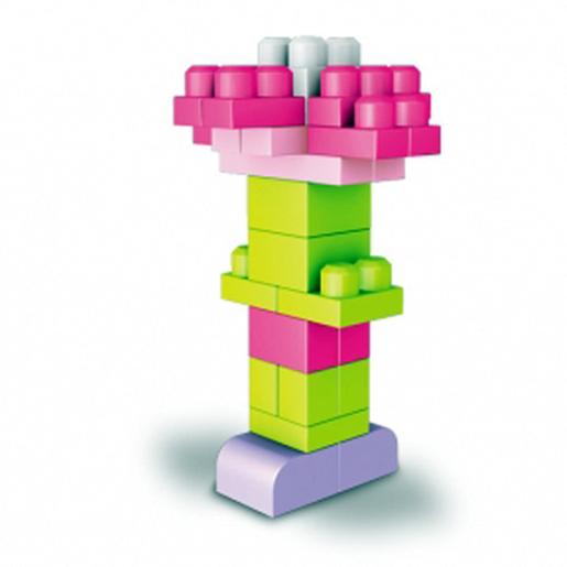 Mega Bloks - Bolsa Maxi 60 Piezas Rosa