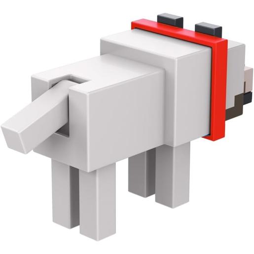 Mattel - Figura articulada de acción Minecraft Lobo Domesticado ㅤ