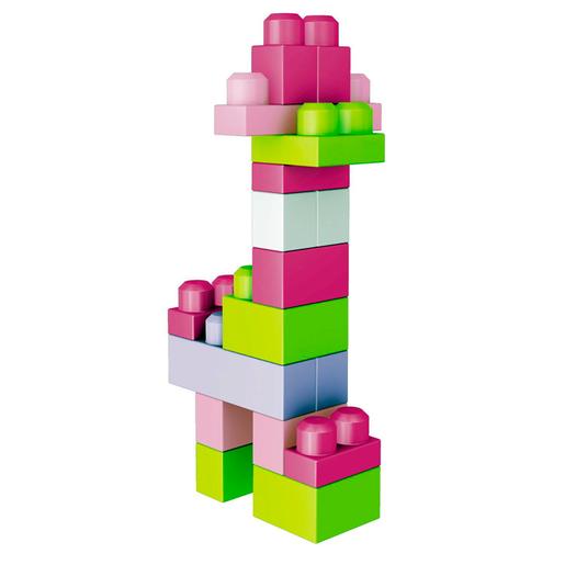 Mega Bloks - Bolsa Maxi 60 Piezas Rosa
