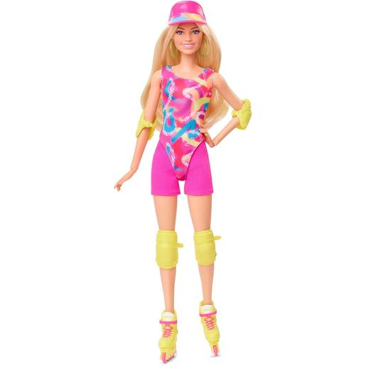 Barbie - Muñeca Patinadora con Outfit Neón y Accesorios ㅤ