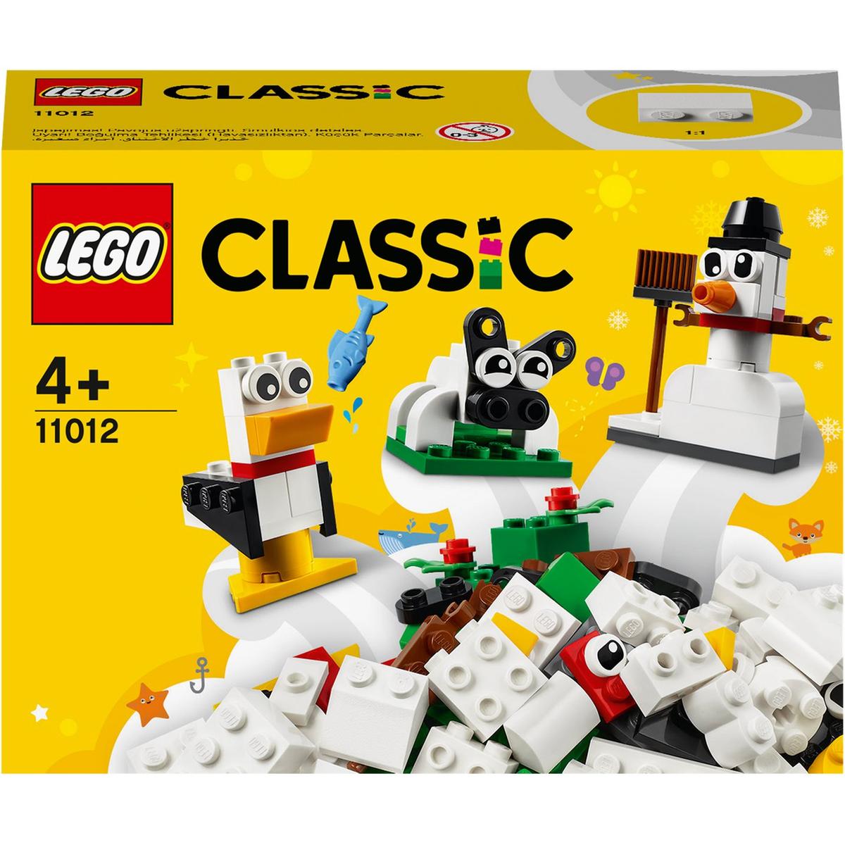 LEGO Classic - Ladrillos creativos blancos - 11012, Lego Bloques Y Bases