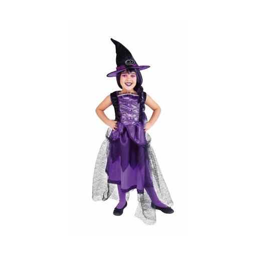Disfraz infantil - Bruja chic púrpura 5-7 años