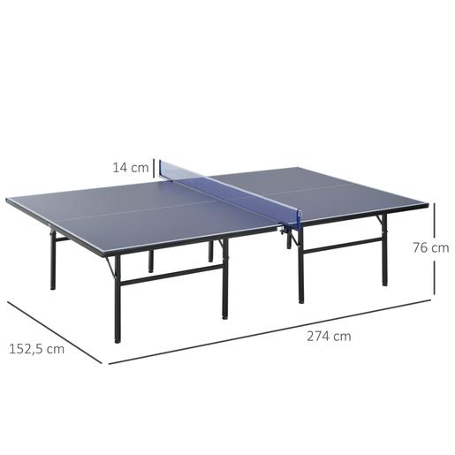 Homcom - Mesa de ping pong plegable con red