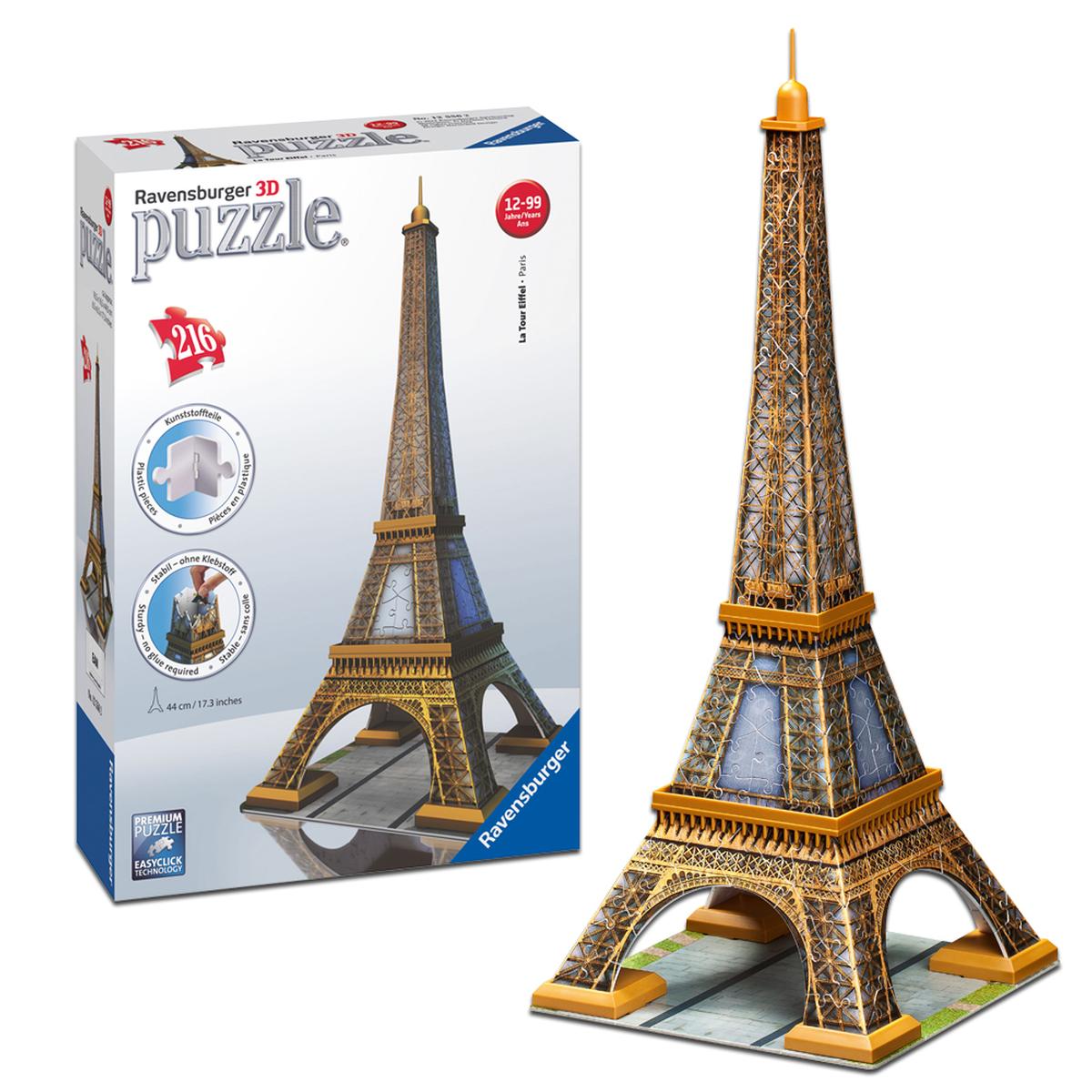 Puzzle 216 Piezas Tour Eiffel 43 Cm | 3d Puzzle | Toys"R"Us España