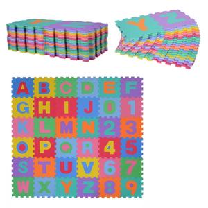 Homcom - Alfombra Puzzle con Letras y Números HomCom