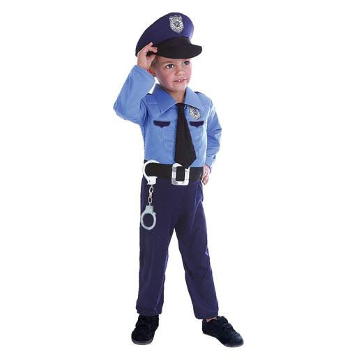 Disfraz infantil de Policía con músculos 3-4 años