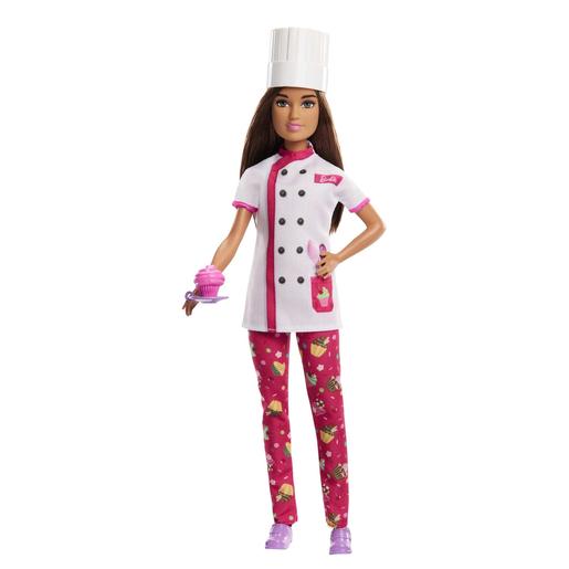 Barbie - Muñeca Chef Pastelera con Accesorios y Cupcake ㅤ
