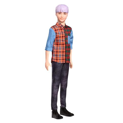 Barbie - Muñeco Fashionista - Ken pelo púrpura
