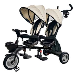 QPlay Triciclo Evolutivo Bebé para Dos | Triciclo para Gemelos o Mellizos, para Bebes