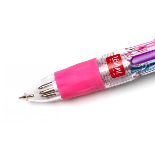 Mini bolígrafo multicolor 4 colores ergonómico 2,3x10cm ㅤ, Miscellaneous