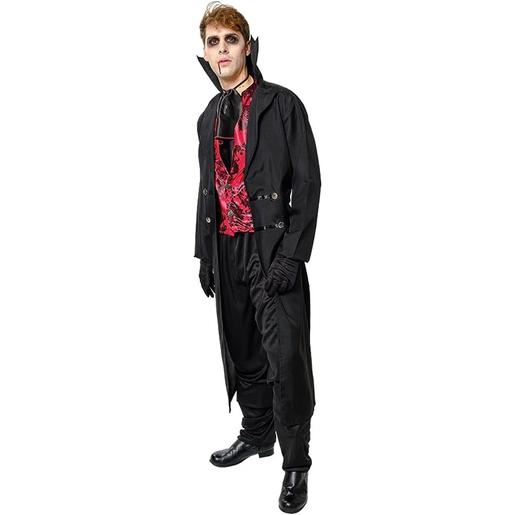 Disfraz Conde Drácula Deluxe para hombre con chaqueta, chaleco y pantalones