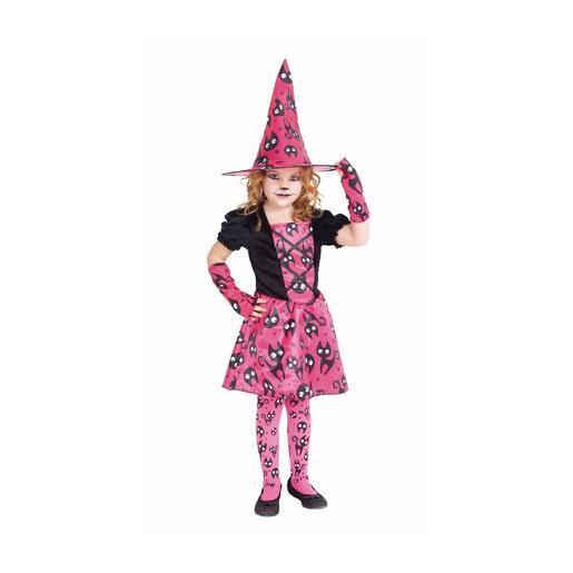 Disfraz infantil - Bruja rosa 3-4 años