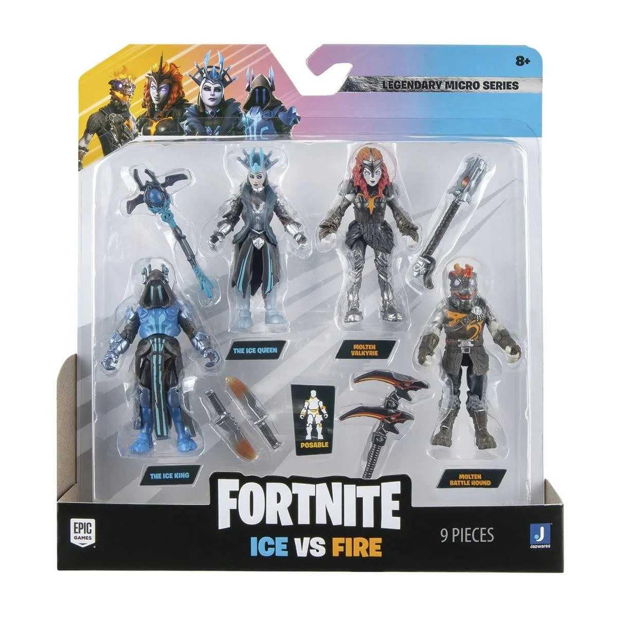 Toy Partner - Fortnite - Pack 4 figuras articuladas Micro Squad