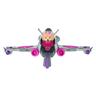 Play - Patrulla Canina - Avión de rescate transformable con figura de acción Skye y luces y sonidos ㅤ
