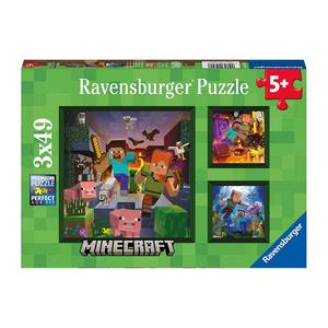 Puzzle Infantil Puzzle 3X49 piezas Micecraft Ravensburger