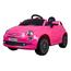 Coche electrico Fiat rosa con radio control