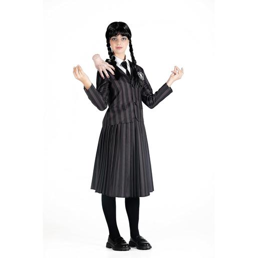 Disfraz Ciao de miércoles Addams, color negro y gris, 140cm ㅤ