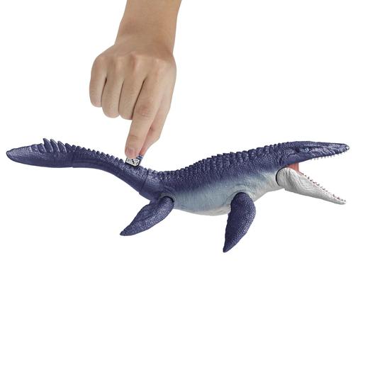 Mattel - Jurassic World - Figura de acción dinosaurio Mosasaurus Jurassic World, articulaciones móviles