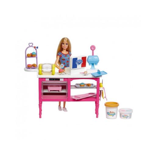 Barbie - Playset muñeca Malibú con pastelería
