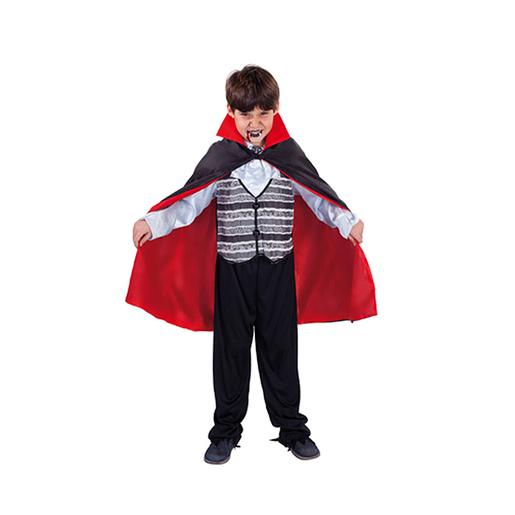 Disfraz Infantil - Capa Drácula Negra con Forro Rojo 70 cm