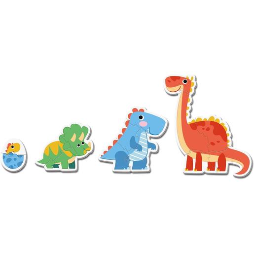 Clementoni - Puzzle infantil progresivo de dinosaurios ㅤ
