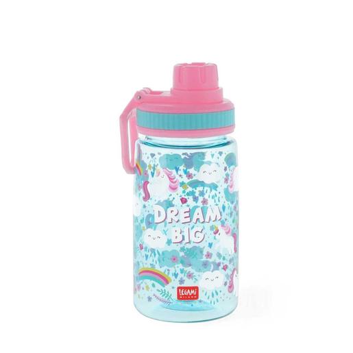 Botella infantil ligera, hermética y sin BPA, 400 ml, diseño Unicorn