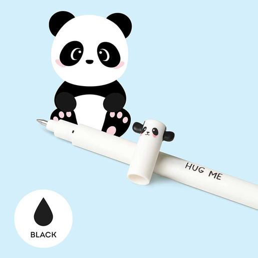 Panda - Bolígrafo borrable Panda-Nero estilo Legami ㅤ