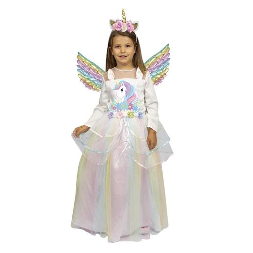 Miss Fashion - Vestido princesa unicornio 116 cm (4-6 años)
