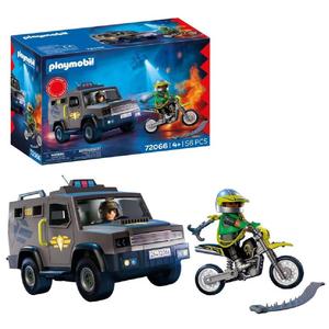 Set de juguetes Playmobil 72066 Furgón Blindado Special Forces 56 piezas