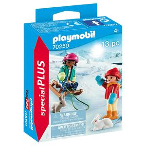 Playmobil - Niños con trineo - 70249