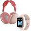 Pack Smartwatch + Auriculares Rosa
