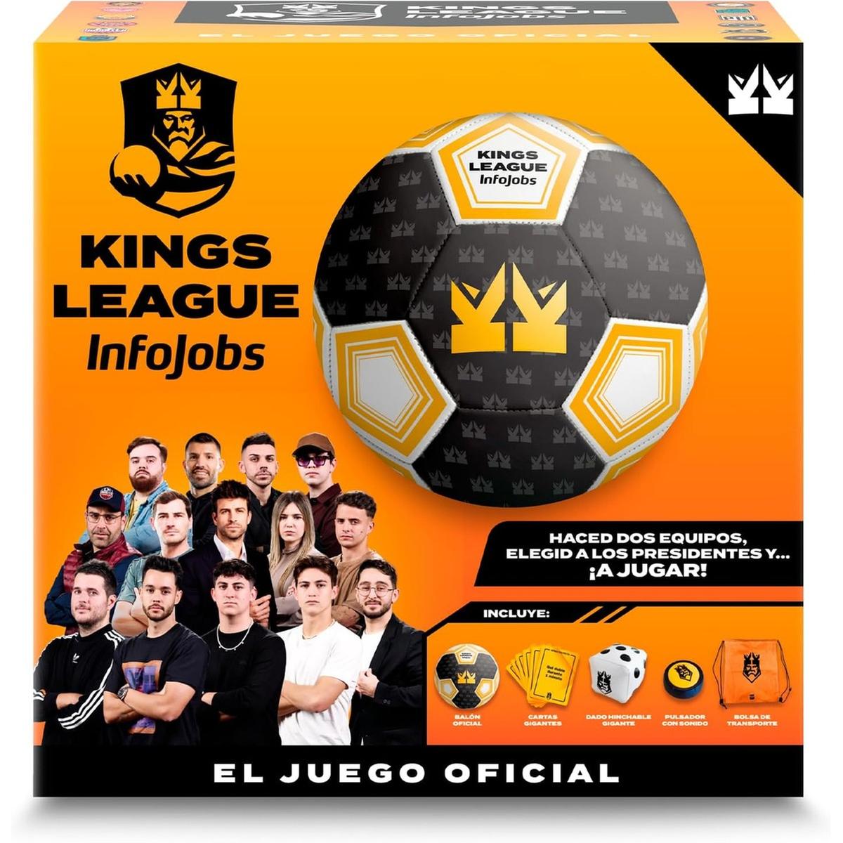 IMC Toys - Juego de futbol oficial Kings League recrea un partido real ㅤ, IMC Toys